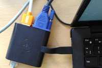 MiniDock Dell adaptor DA200 USB-C to HDMI/VGA/Ethernet/USB