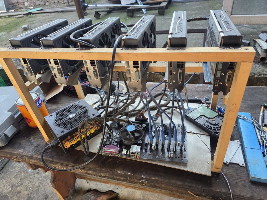 Mining rig rx480 Sapphire 4gb