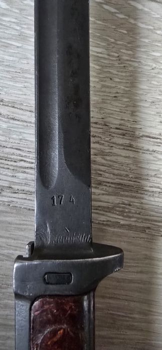 Baionetă Cehoslovacă Vz 58  model timpuriu, militar,  RARA