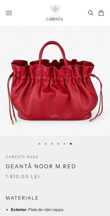 Geanta de piele Caresta Noua