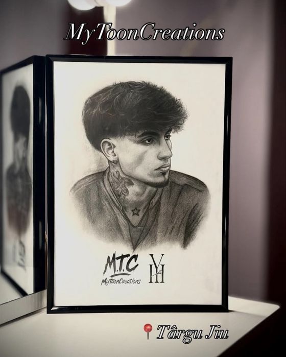 Tablouri personalizate după poză – portrete în creion | cadoul perfect