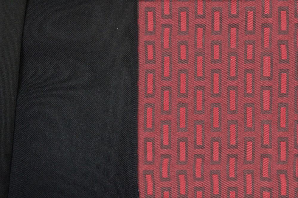 Тапицерия за БУС Пежо Боксер 2006-14, от плат, 2+1, червен център