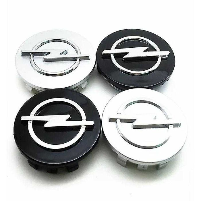 Capace Roti Sigle Embleme Jante Opel 59MM / 64MM , Emblema Negru/Gri