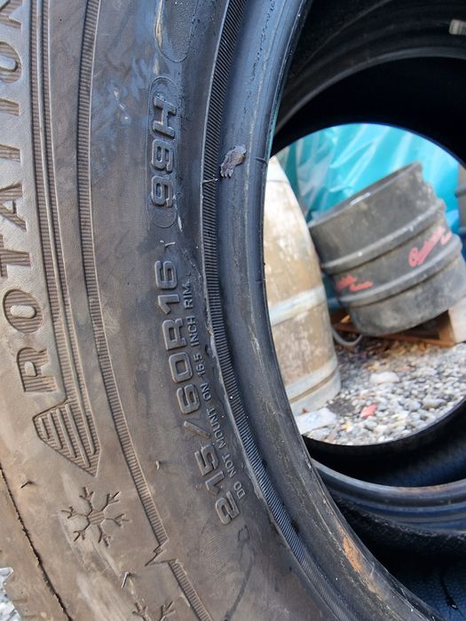 Anvelope 215/60R16 marca Dunlop, DOT 2022,8 mm, M+S