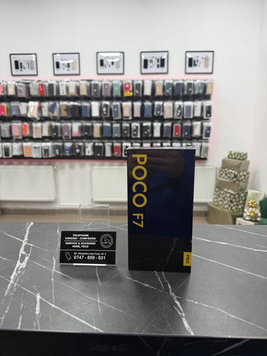 Poco F7 - 12Gb/256Gb - Black - NOU - Sigilat! - 2 Ani Garantie!