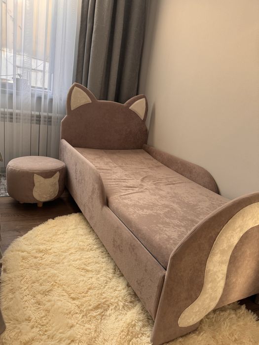 Детская кровать кошка, для девочки