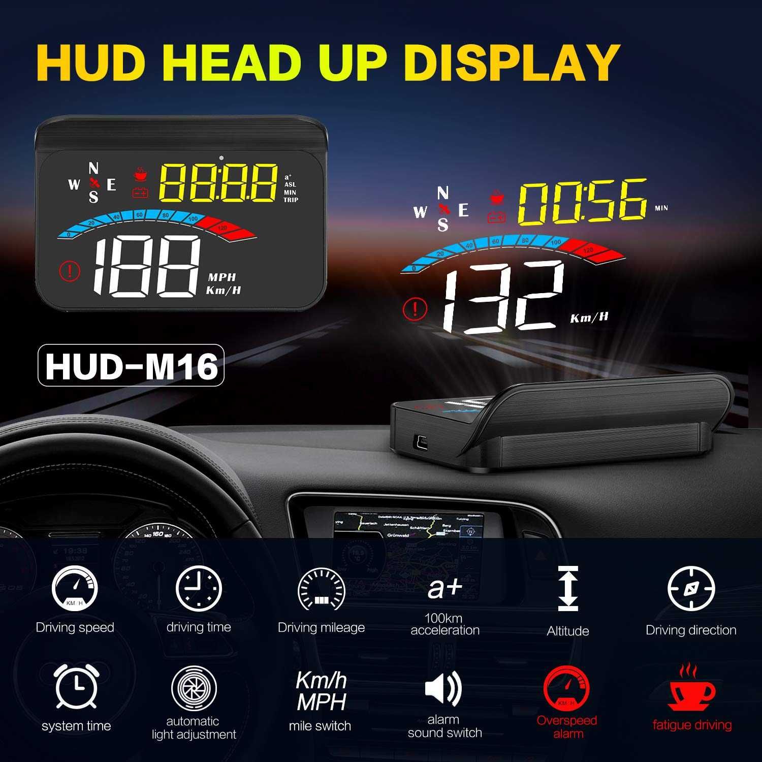 GULFLINK GPS Head Up Display M16