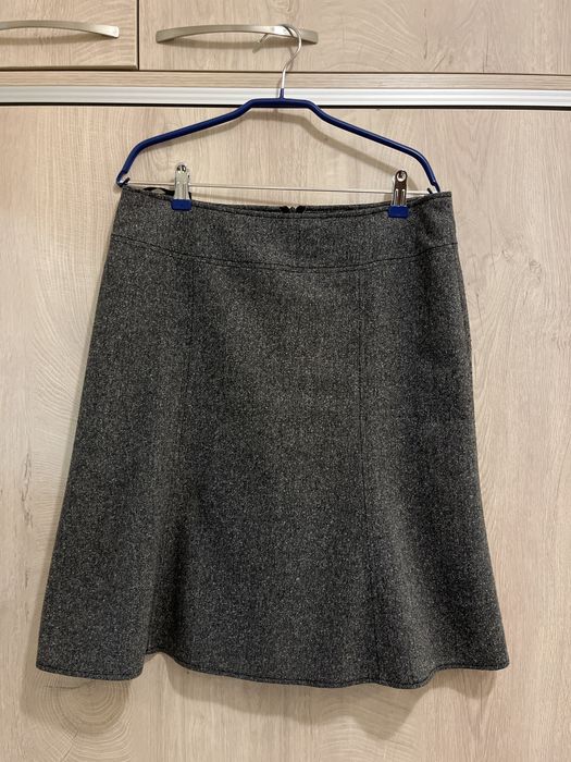 Сив фин вълнен костюм