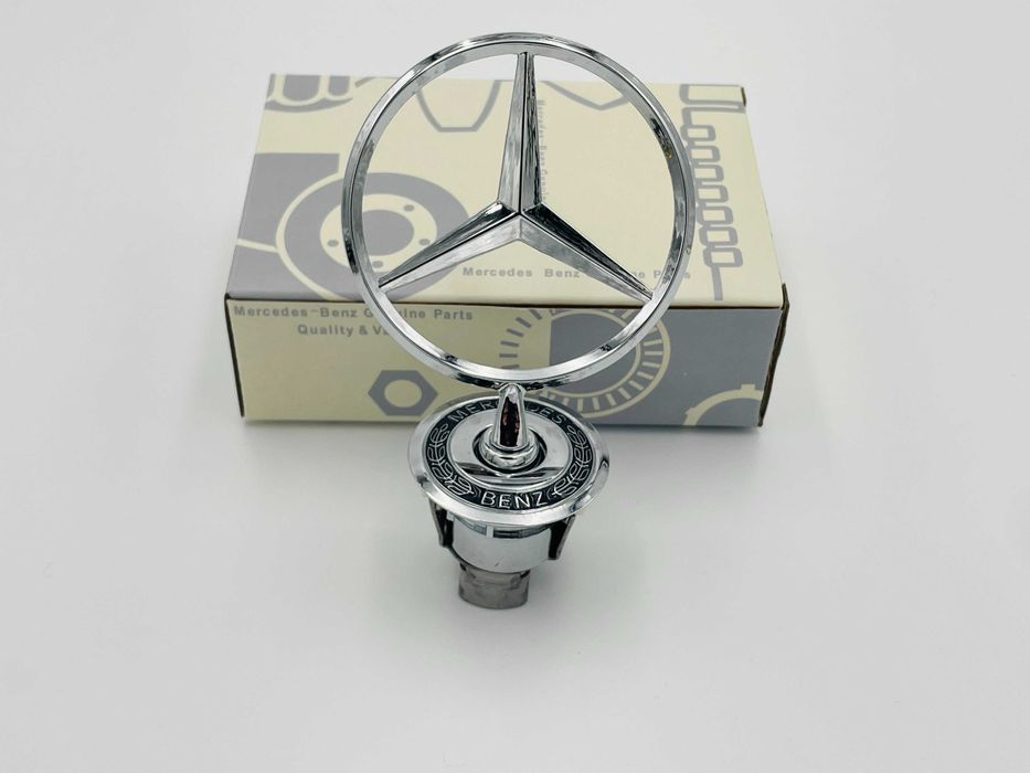 Emblema capota compatibila Mercedes crom/negru