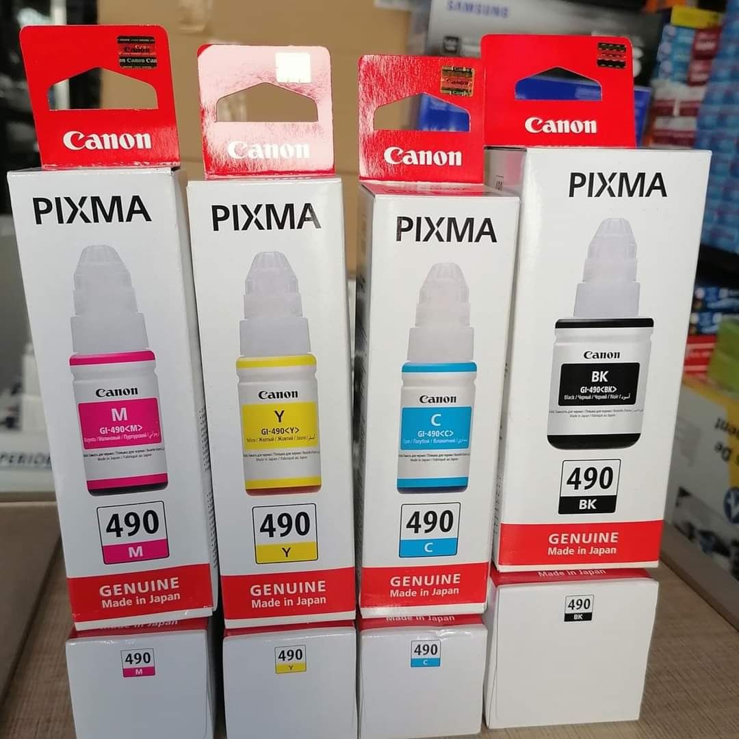 Оригинал! (4шт) Чернила и краска Canon PIXMA 490