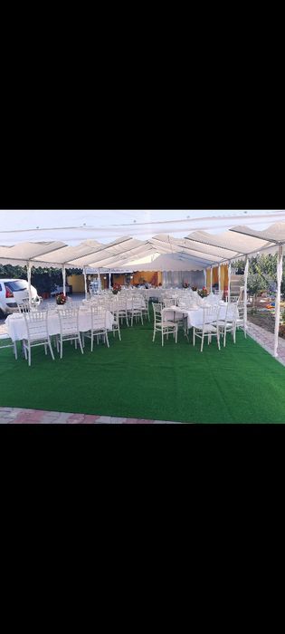 Vând cort 6x12 m și 5x8 m