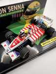 Macheta auto Toleman Hart TG 184, Ayrton Senna, Minichamps, scara 1:43