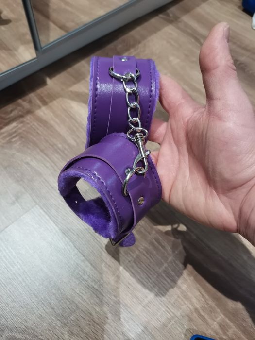 Cătușe blanita sexi, cătușe Puf Sexy, Mov