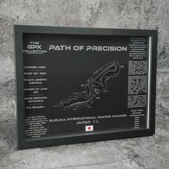 Suzuka – Hartă 3D circuit Formula 1 Japanese GP • GPX Collection