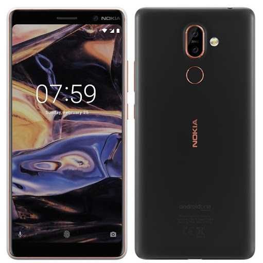 Nokia 7 plus чисто нов с зарядно Нокия 7 плюс 3800mAh 64 GB ,4 RAM, 6"
