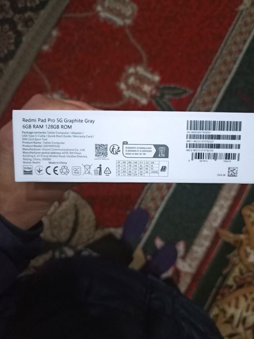 Xiaomi Redmi pad Pro 5G 6/128 gb sotiladi xolati edial