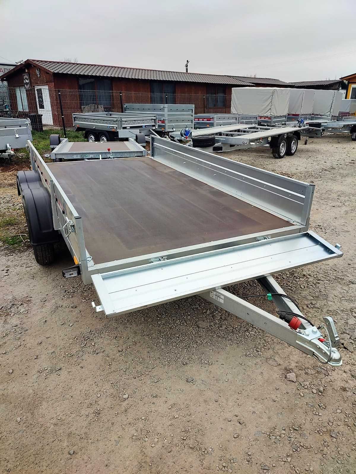 Remorca 750Kg Dimemsiune 300x160x30Cm Cu 2 Axe, CIV Gratuit