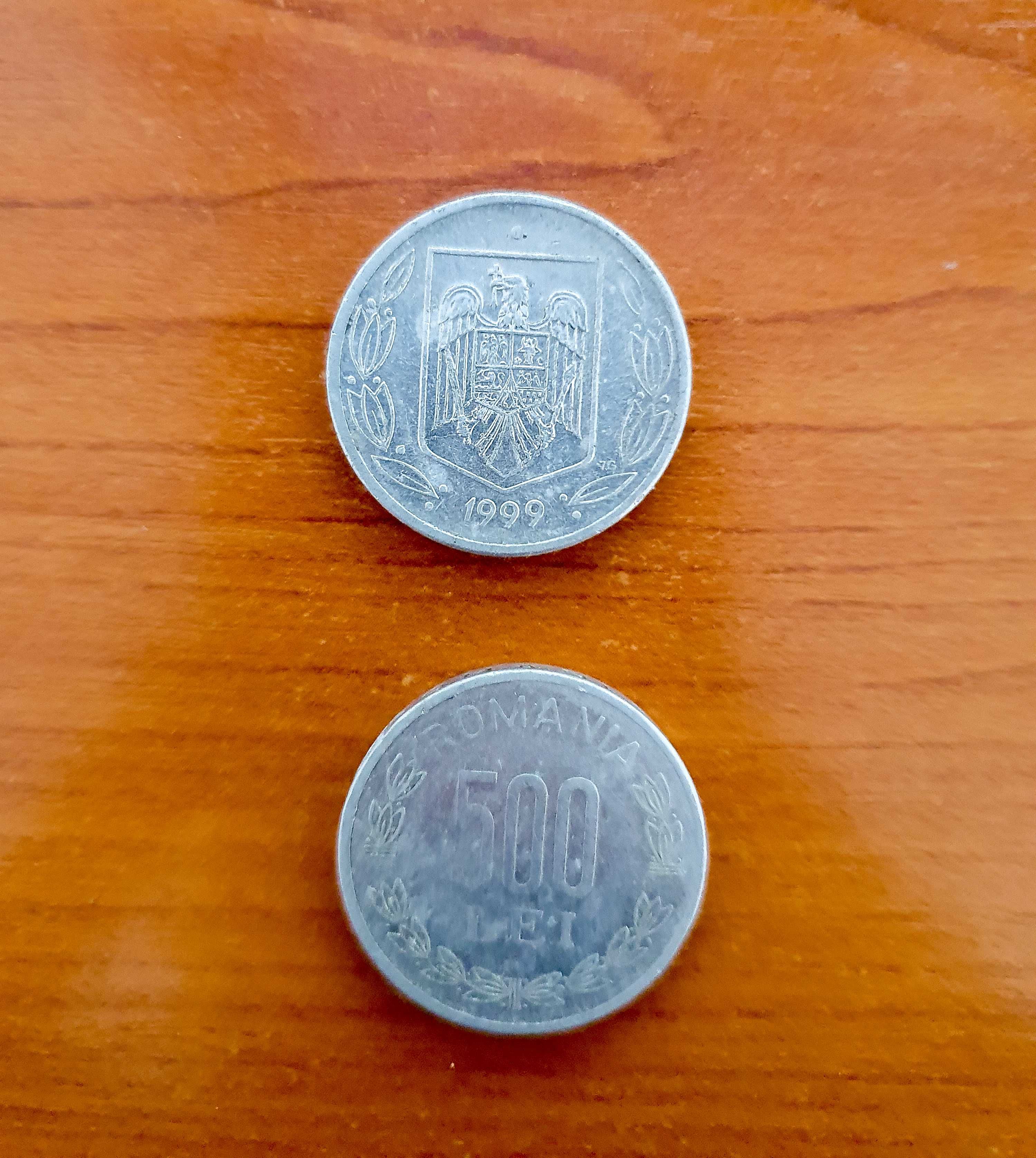 Colctie 10 monede rare (500, 1000, 5000) lei