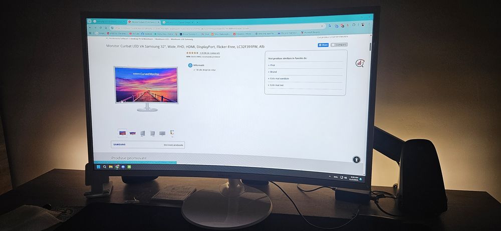 Monitor LED VA Samsung curbat 60hz