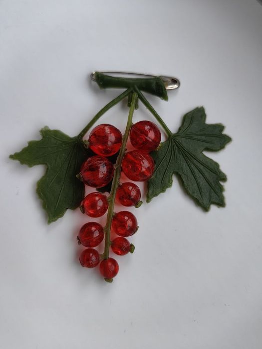 Брошь смородина, СССР, клеймо, фабрика