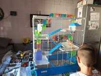 Cusca hamsteri foarte mare  cu tuburi 35x58x69