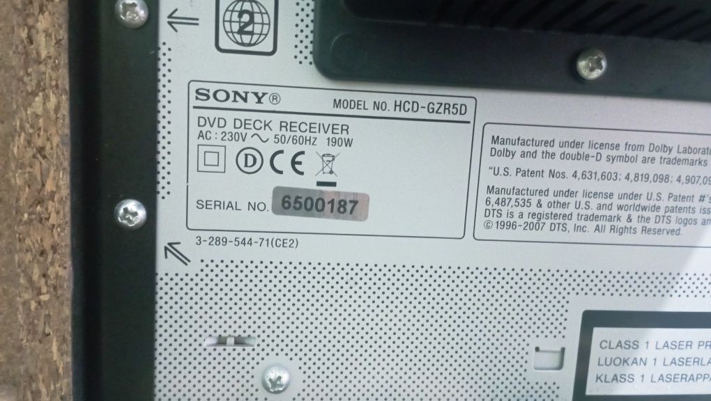 Muzikalniy sentr Sony mhc-gzr5d 190 watt