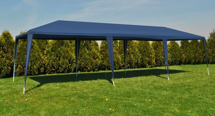 Cort pavilion pentru gradina, curte sau evenimente 3x9m, bleumarin