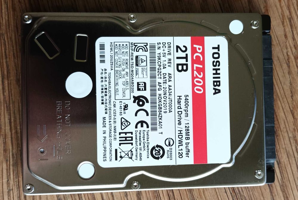 Твърд диск за лаптоп Toshiba L200 2Tb, 2,5