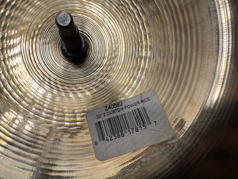 Zildjian Z custom 22” power ride brilliant cinel