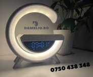 Boxa cu lumina LED RGB Smart cu ceas Incarcator Telefon Wireless
