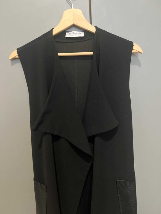 Trench vesta BSB cu cordon, negru, S/M