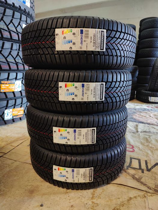 4 Нови всесезонни гуми 195/65R15 Bridgestone DGuardA005 XL 95H RunFlat