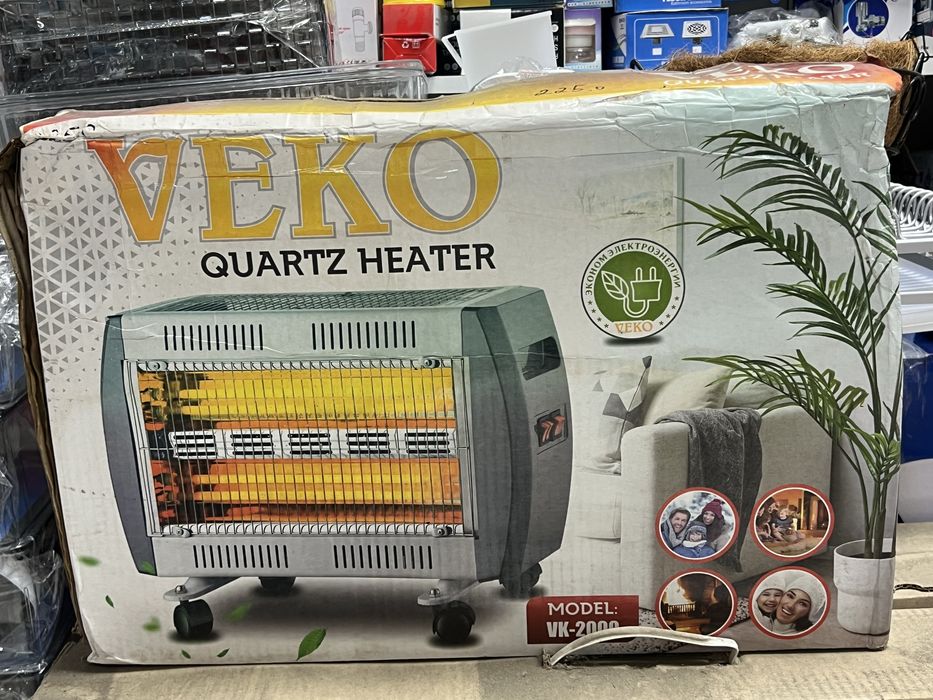 Электрический обогреватель печка VEKO, мощность 2400 Вт