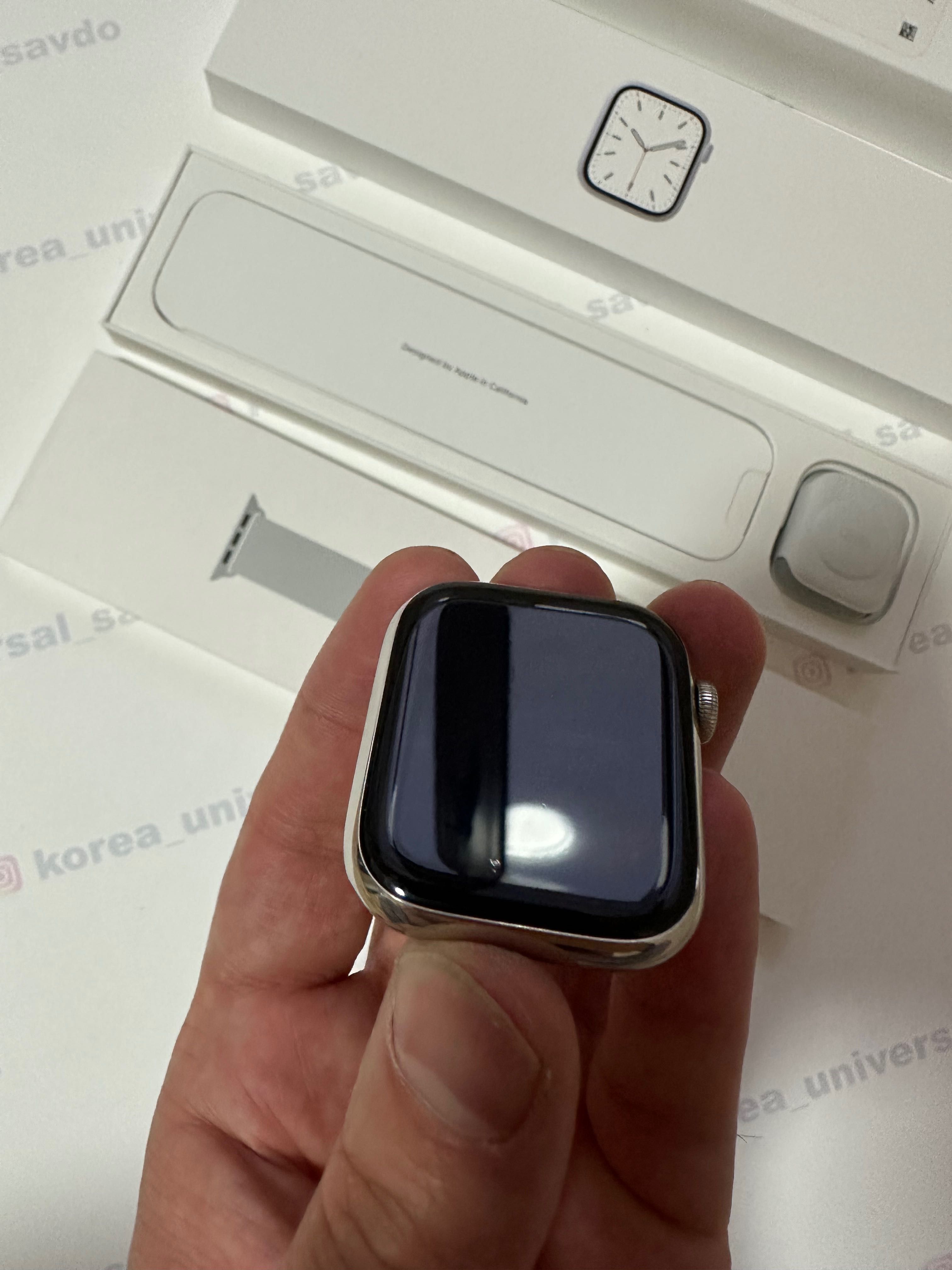 Apple watch 7 45 mm stainiese milanese loop описание ni o’qing