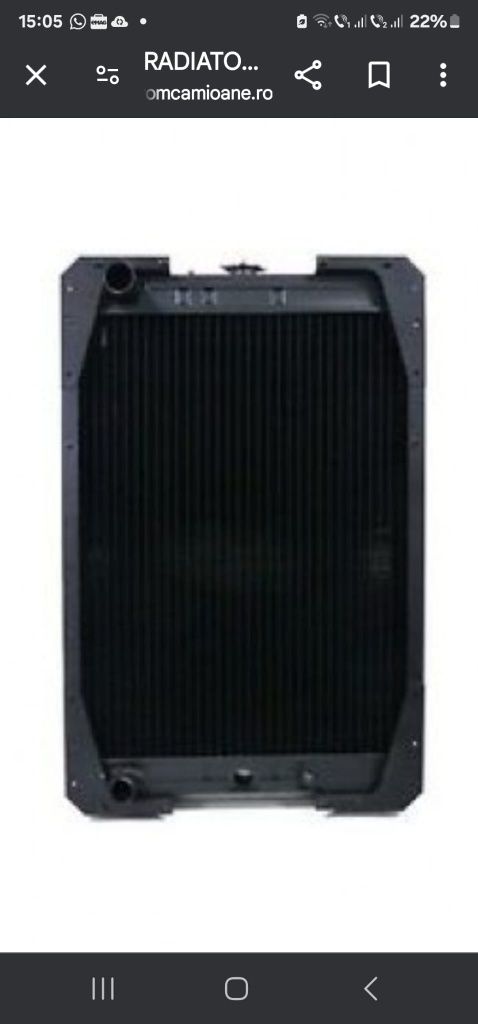 Radiator tractor fiat f 130 preț 2790 lei cu tva din cupru nou pe pe b