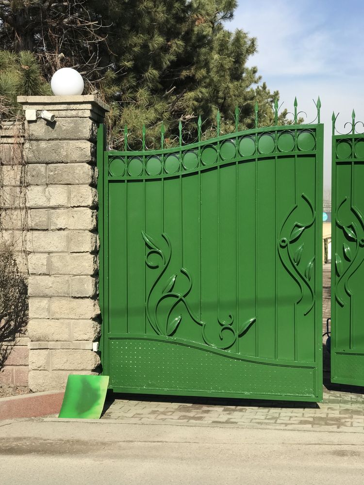 Качественная покраска Ворот, Алматы,двери, ворота, навес, ограда