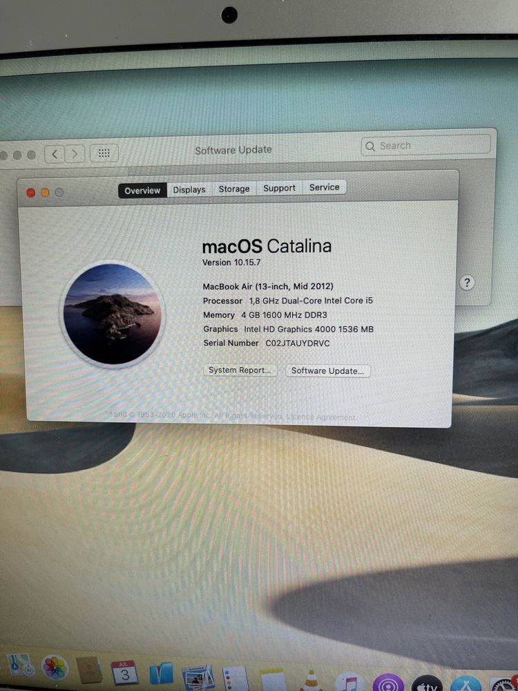 Macbook Air i5 SSD 500 gb