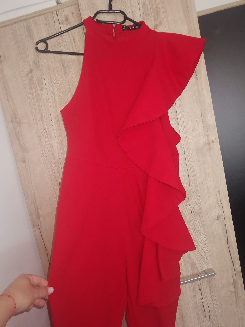 Salopeta rosie marime S
