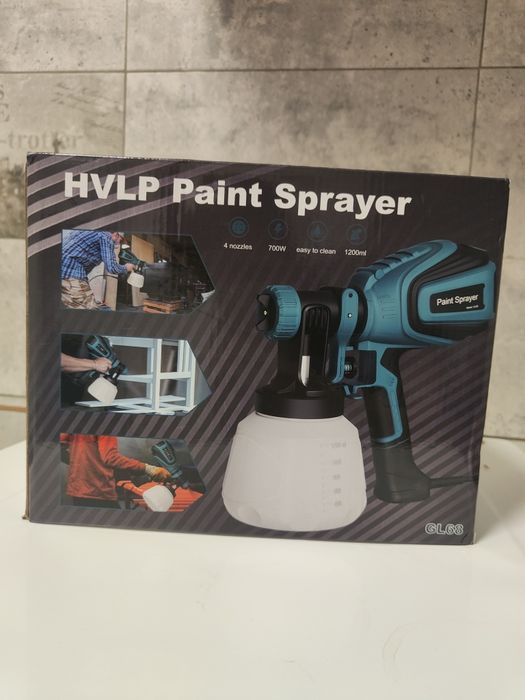 Pistol electric de vopsit GLORITY, HVLP, 700 W, 1200 ml, 4 duze