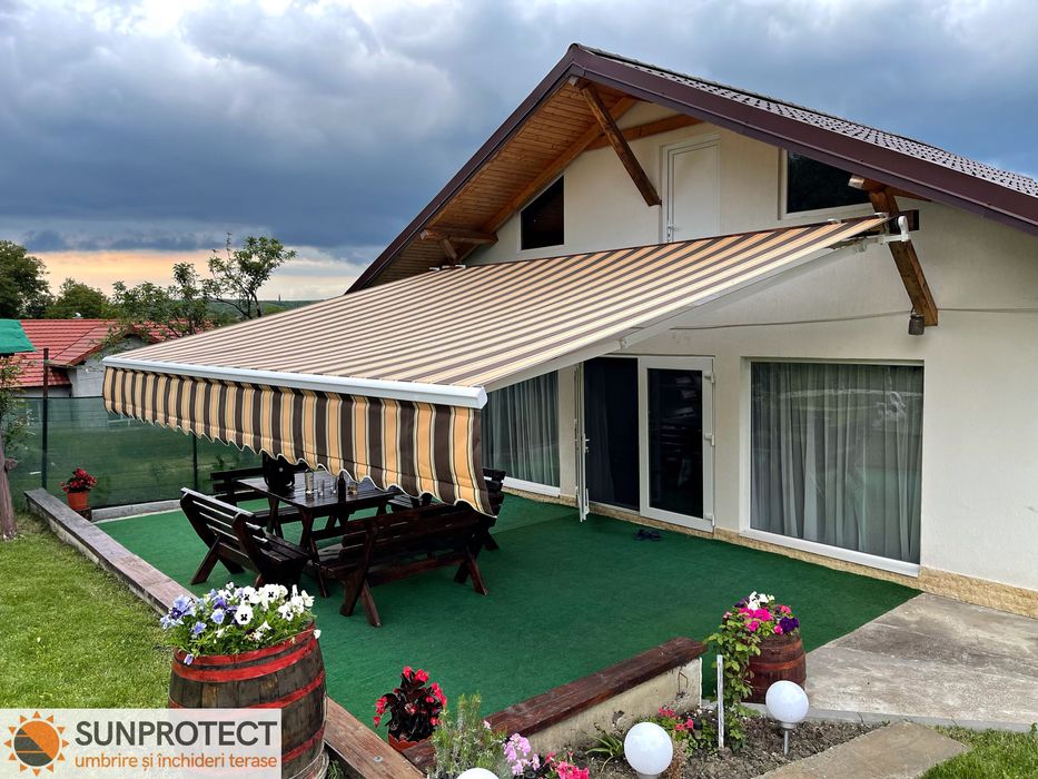 Copertine/Marchize retractabile. Casetate, Simple, Verticale, Zip