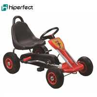 GO Kart cu pedale, Kinderauto A-05-1, roti Gonflabile, culoare Rosu