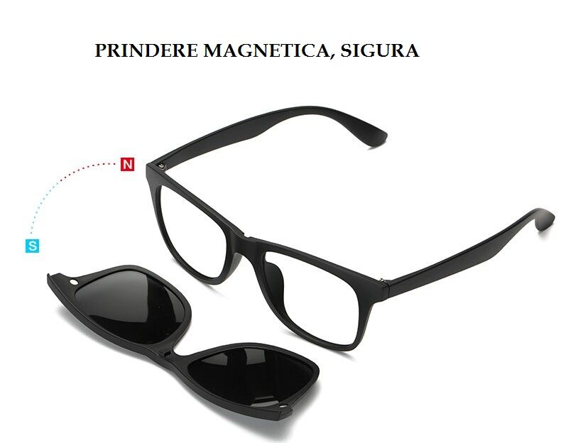 6in1 Ochelari soare condus lentile interschimbabile prindere magnetica