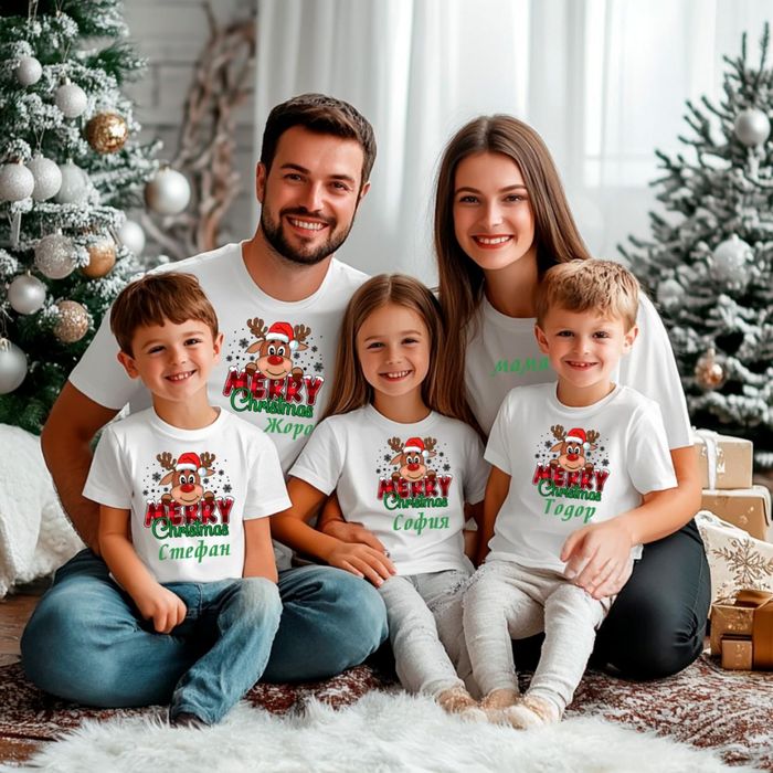 Тениски за Коледа и семейни Фотосесии