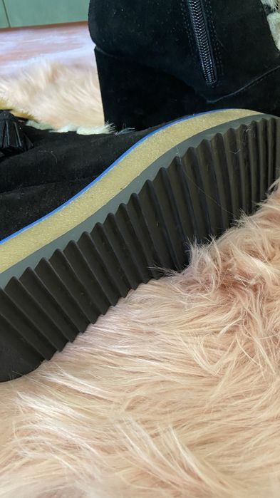 Естествен велур обувки/боти