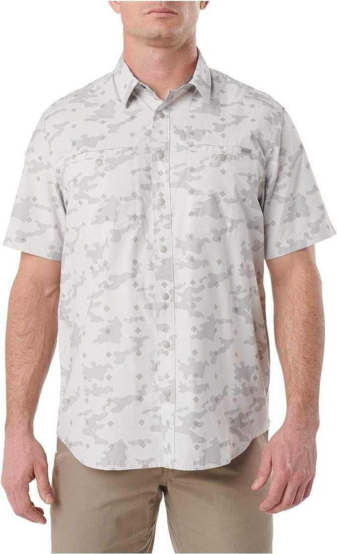 Cămașă tactică Crestline Camo, mânecă scurtă, 5.11 Tactical, XL/XXL