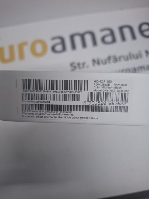Telefon mobil Honor 400, 8GB RAM, 256GB -N2-