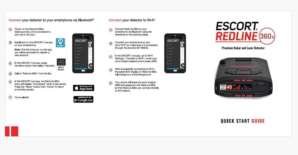 Радар Детектор Escort Redline 360