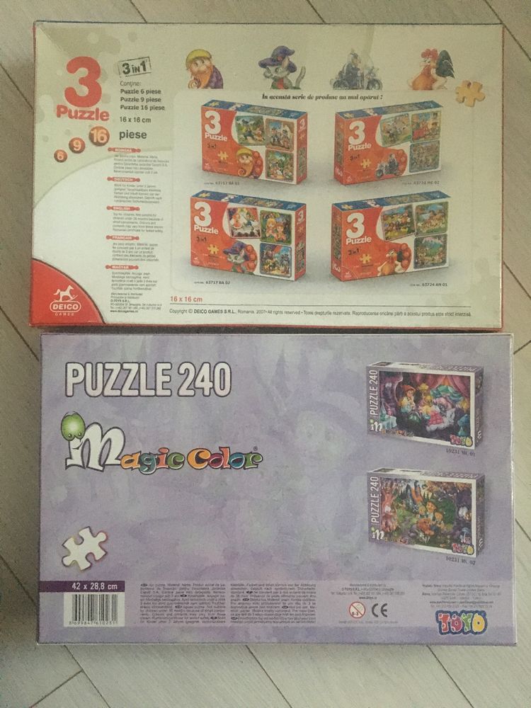 Puzzle 240 piese + puzzle 3 in 1