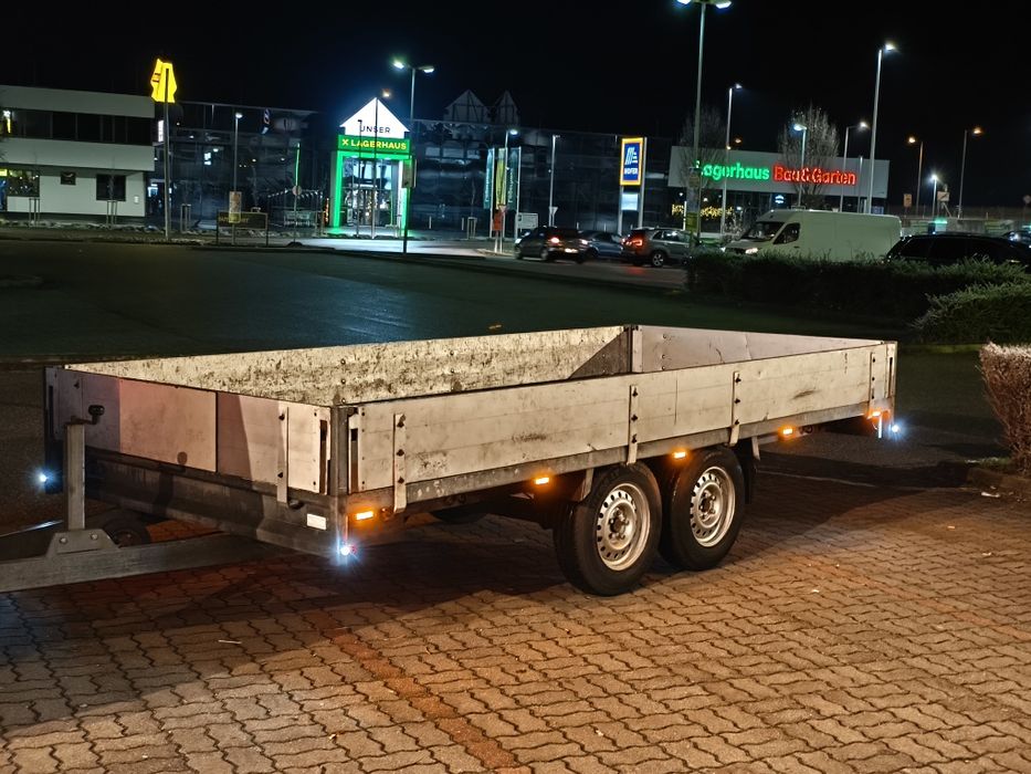 Remorca ANSSEMS 4,1 m X 1,8 m MMA 3000kg aluminiu stare excelenta