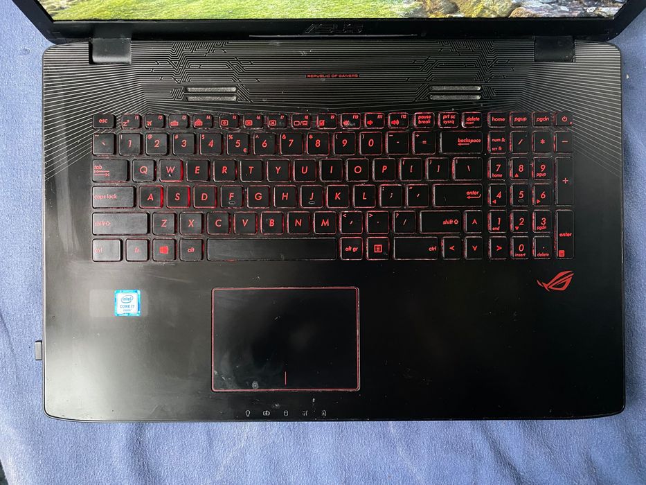 Laptop ASUS ROG | 17,3 inch | 16Gb RAM | 1TB HDD | 250Gb SSD